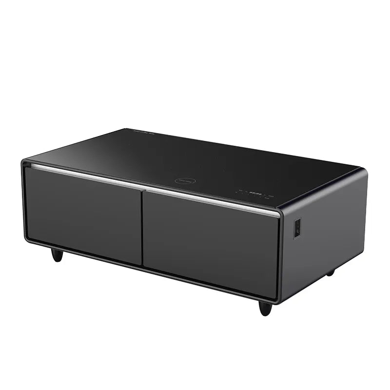 Intelligenter Couchtisch – Integrierter Kühlschrank und Bluetooth-Lautsprecher
